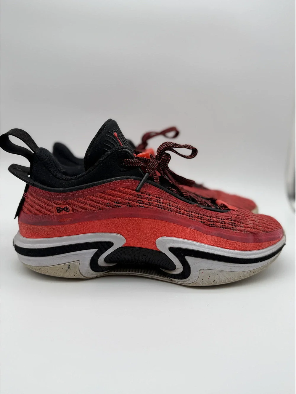 Jordan Zoom XXXVI 36 Low Infrared 23 Black White, Men's Size 8.5